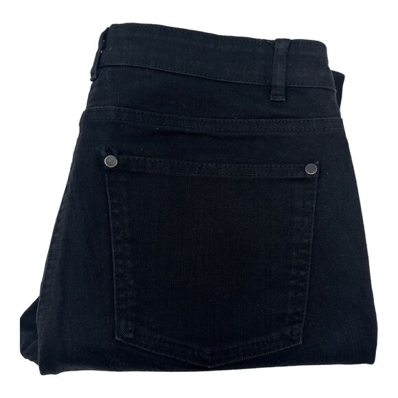 Eileen Fisher Jeans Women's 30X30 Black Denim‎ Slim Fit Casual Stretch Preppy - Picture 1 of 6